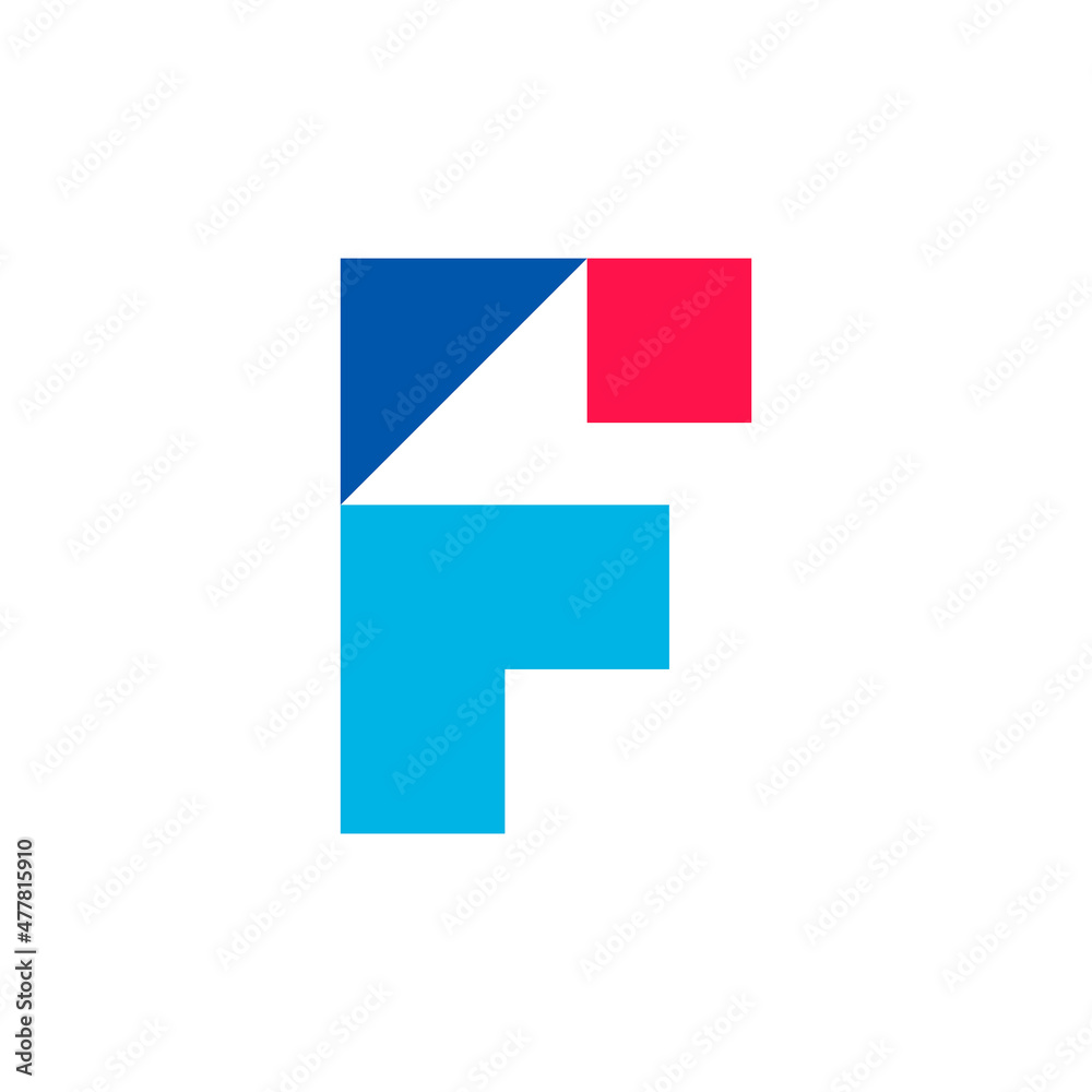 Letter F logo. Icon design. Template elements. Geometric abstract logos Letter F logo. Icon design. Template elements. Geometric abstract logos