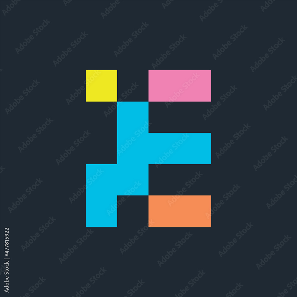 Letter E logo. Icon design. Template elements. Geometric abstract logos Letter E logo. Icon design. Template elements. Geometric abstract logos
