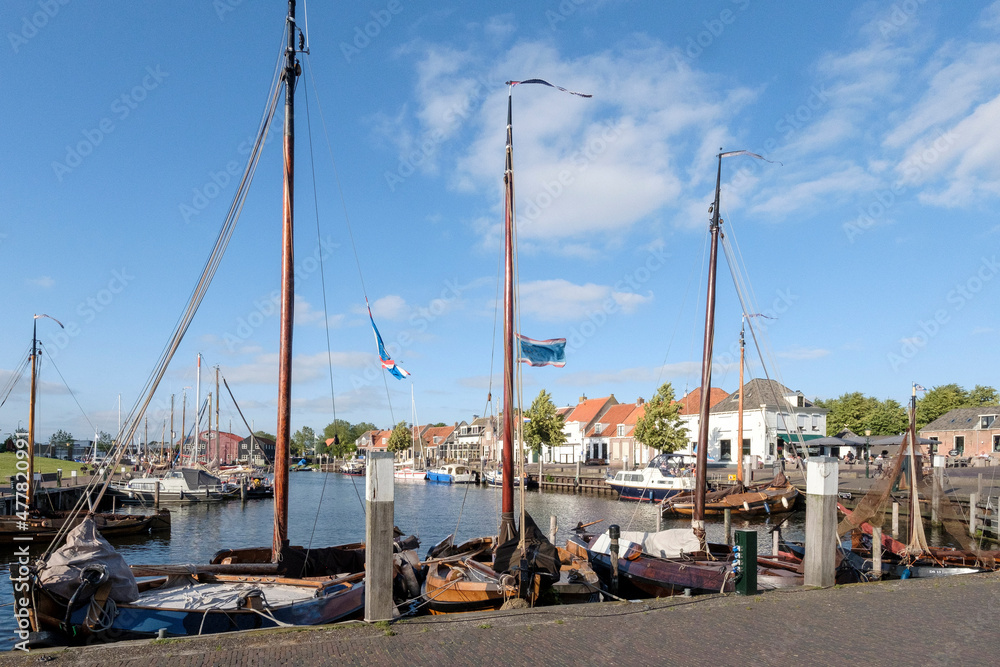 Elburg harbour, Gelderland province, The Netherlands 