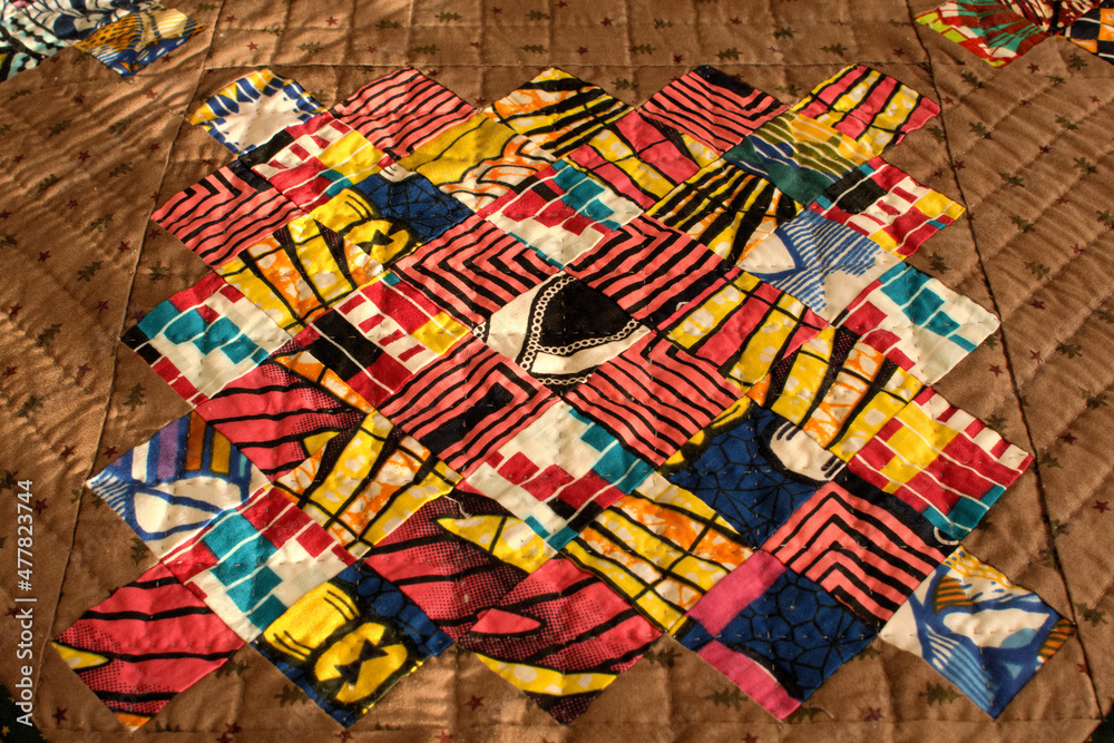 Patchwork with African fabrics