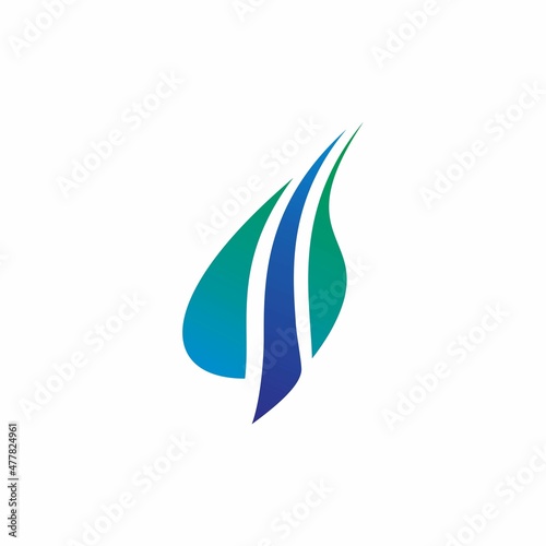 Free Download Feather strands logo icon design illustration template. - GFXLoad