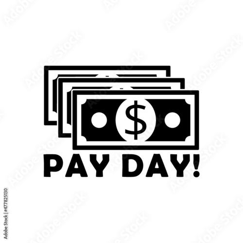 Pay day icon isolated on white background
