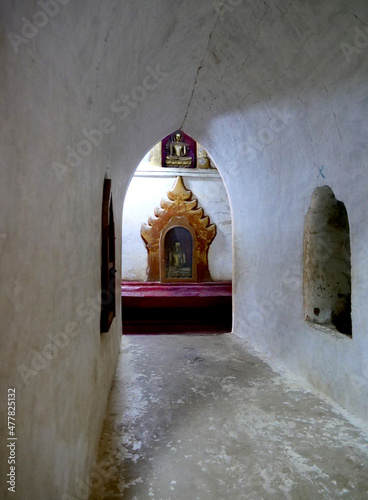 buddhist temple in burma, myanmar