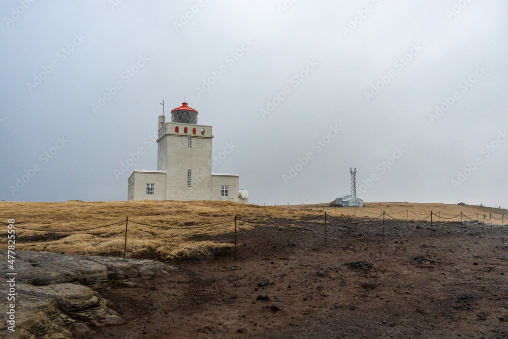 lighthouse on the coast Iceland