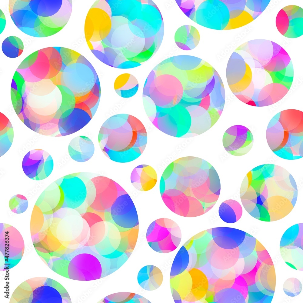 Abstract seamless circle bubble pattern for fabrics and textiles and packaging and gifts and cards and linens and kids Abstract seamless circle bubble pattern for fabrics and textiles and packaging and gifts and cards and linens and kids