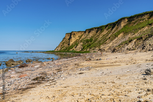 The Baltic Sea coast with the cliffs of Boltenhagen  Mecklenburg-Western Pomerania  Germany