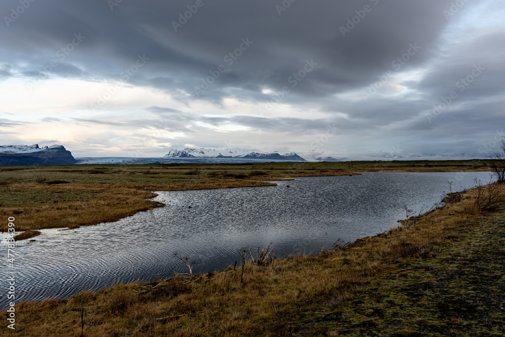 lake in the mountains Iceland