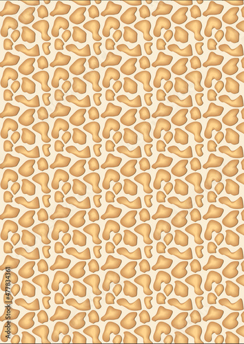Motif damassé doré sur fond blanc – Design baroque symétrique pour papier peint ou textile