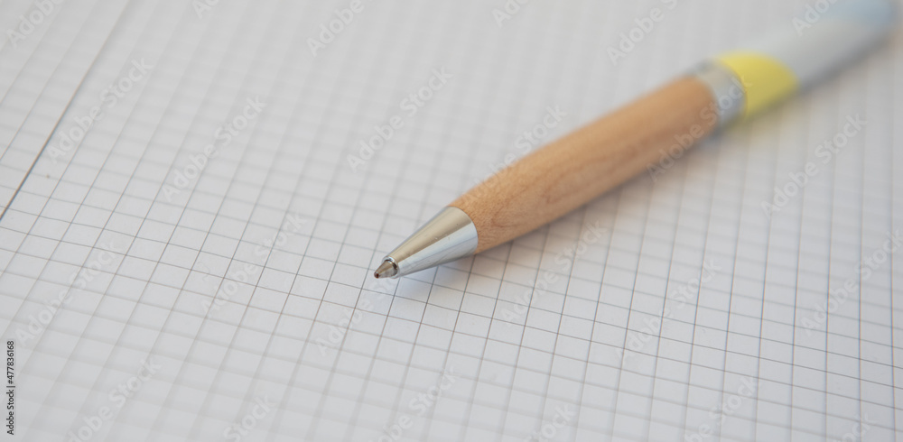 Bloc de feuilles quadrillées avec stylo pour trouver l'inspiration, écrire, travailler, prendre des notes, étudier, blogger ... Bloc de feuilles quadrillées avec stylo pour trouver l'inspiration, écrire, travailler, prendre des notes, étudier, blogger ...