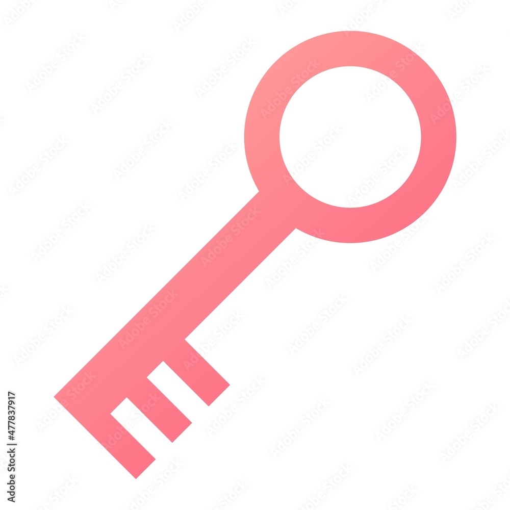 Vector Key Glyph Gradient Icon Design Vector Key Glyph Gradient Icon Design