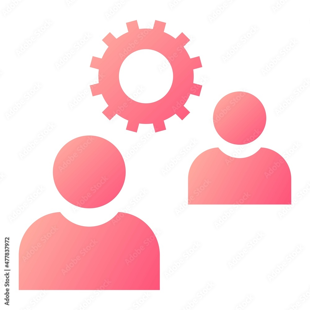 Vector Brainstorming Glyph Gradient Icon Design Vector Brainstorming Glyph Gradient Icon Design