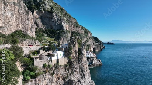 Panorama della Costiera Amalfitana, Italia.
Vista aerea della Costiera amalfitana. photo