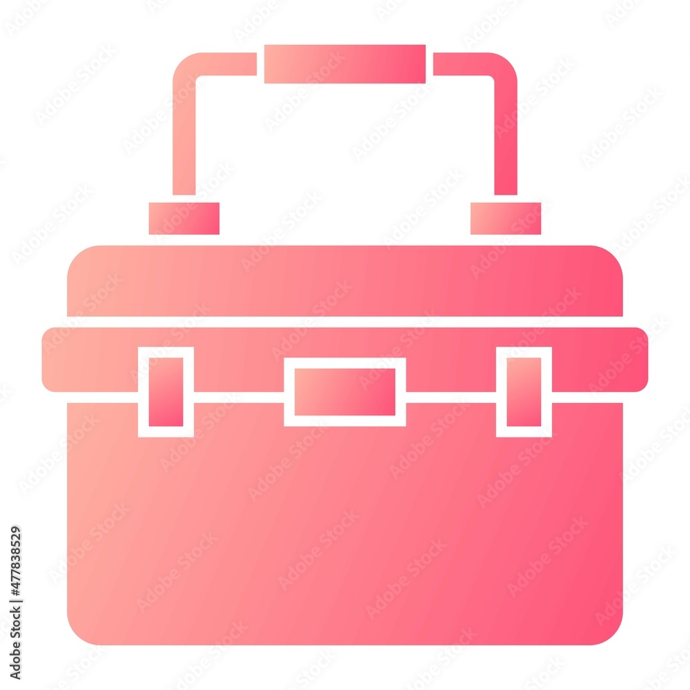 Vector Ice Box Glyph Gradient Icon Design Vector Ice Box Glyph Gradient Icon Design