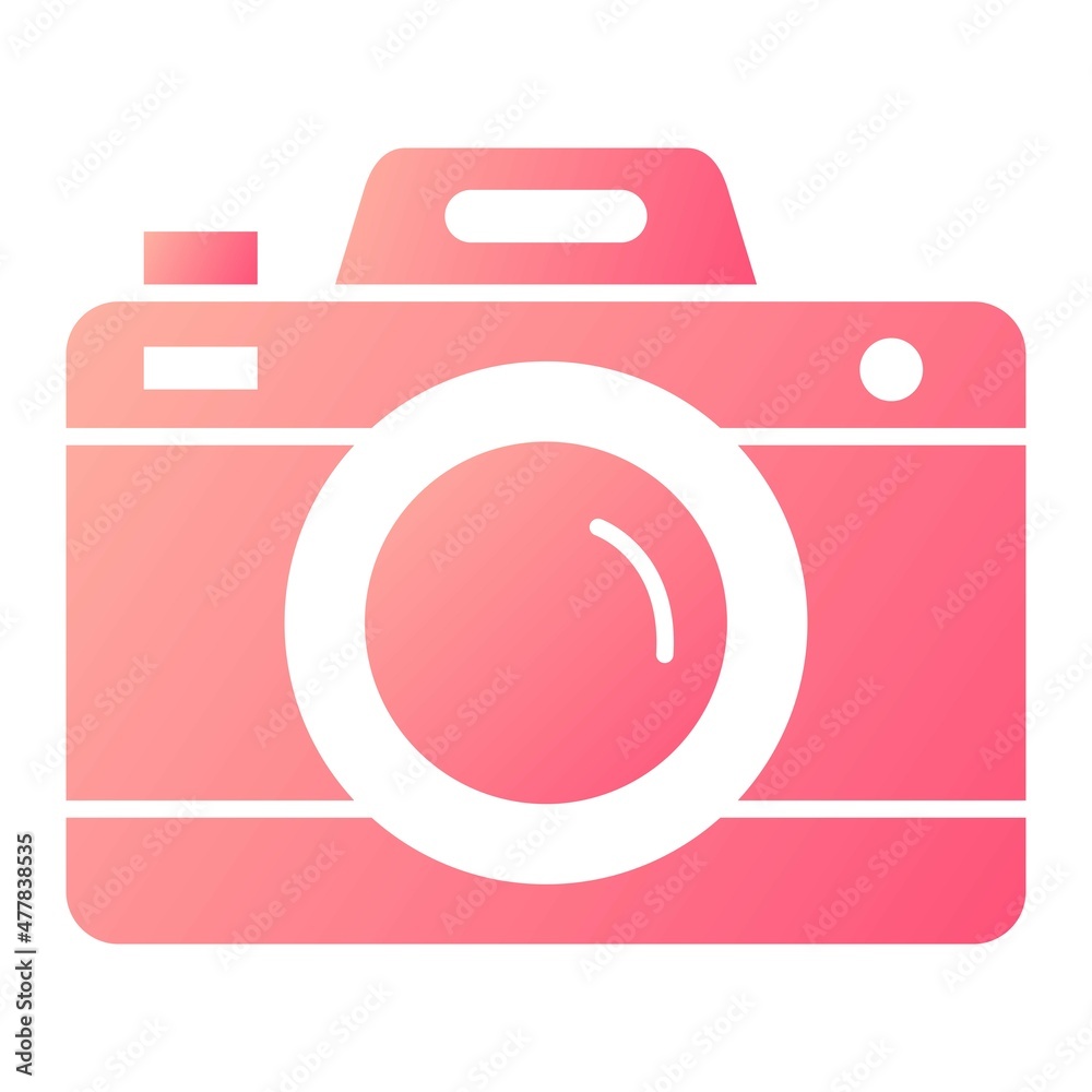 Vector Photo Camera Glyph Gradient Icon Design Vector Photo Camera Glyph Gradient Icon Design
