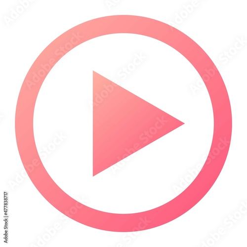 Free Download  Vector Play Glyph Gradient Icon Design - GFXLoad