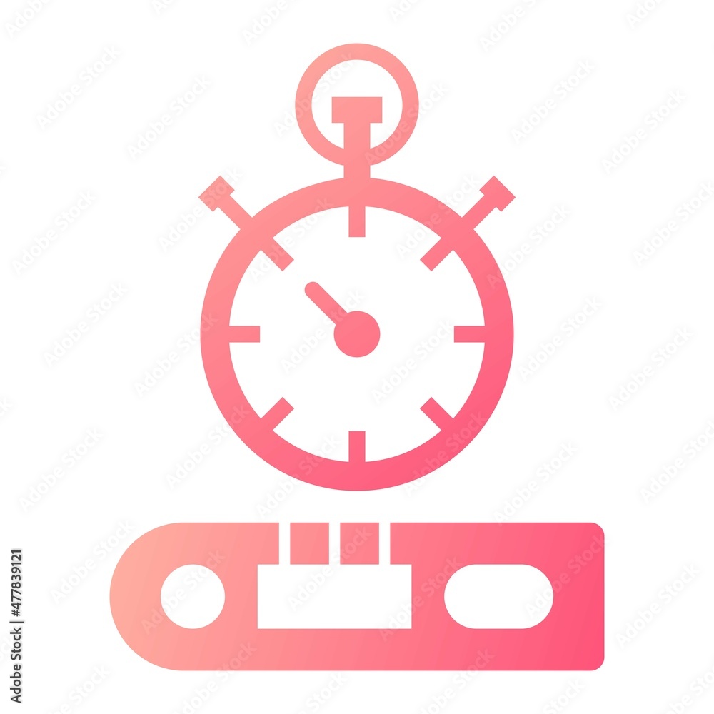 Vector Rapid Test Glyph Gradient Icon Design Vector Rapid Test Glyph Gradient Icon Design