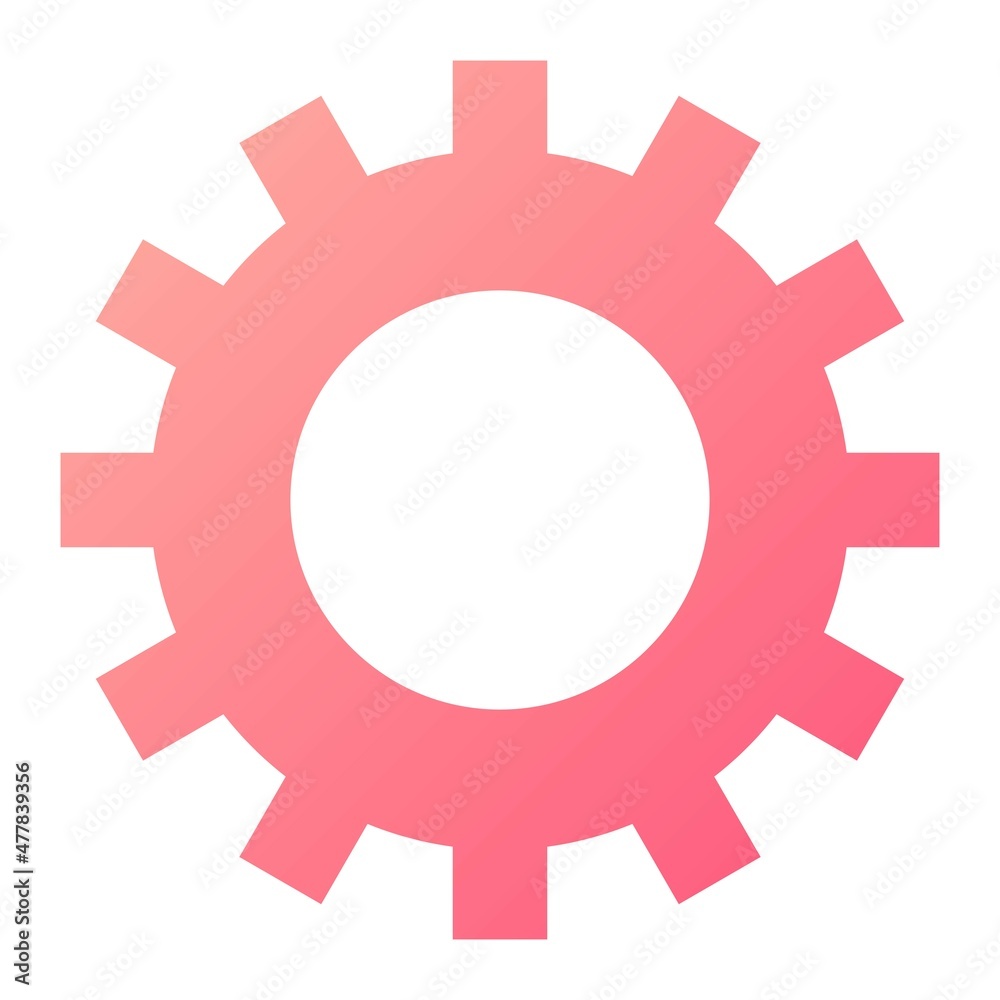Vector Settings Glyph Gradient Icon Design Vector Settings Glyph Gradient Icon Design