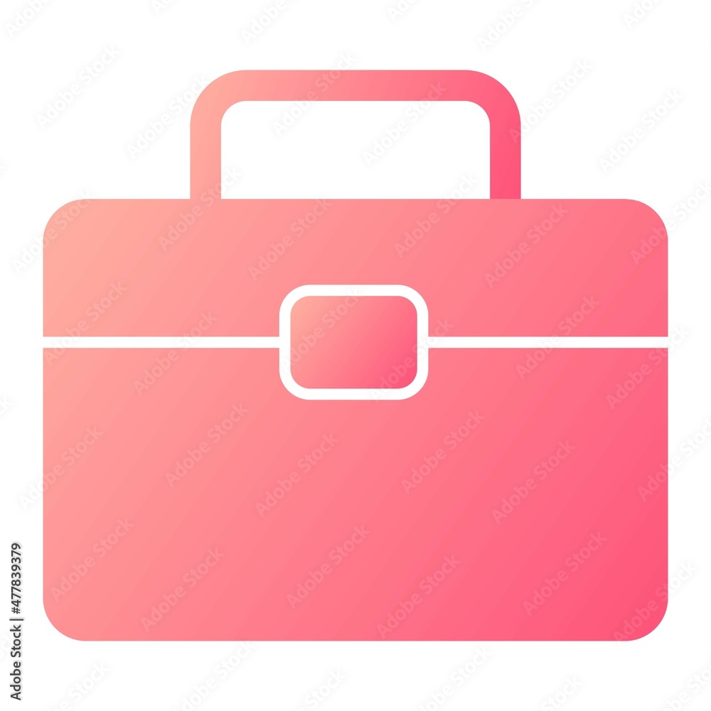 Vector Briefcase Glyph Gradient Icon Design Vector Briefcase Glyph Gradient Icon Design