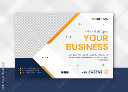 Corporate Digital marketing Banner post promotion and corporate social media post template