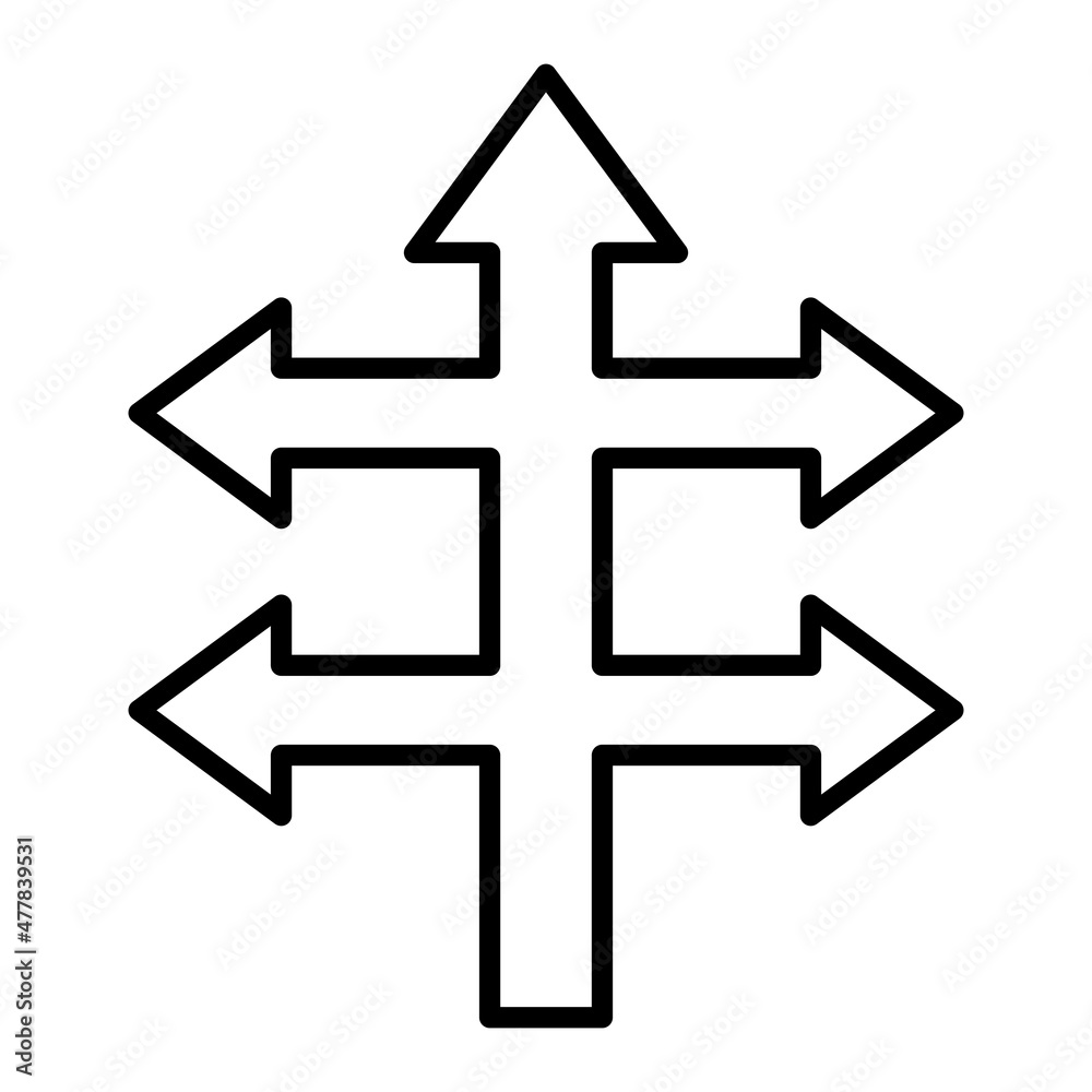 Turns Vector Outline Icon Isolated On White Background Turns Vector Outline Icon Isolated On White Background