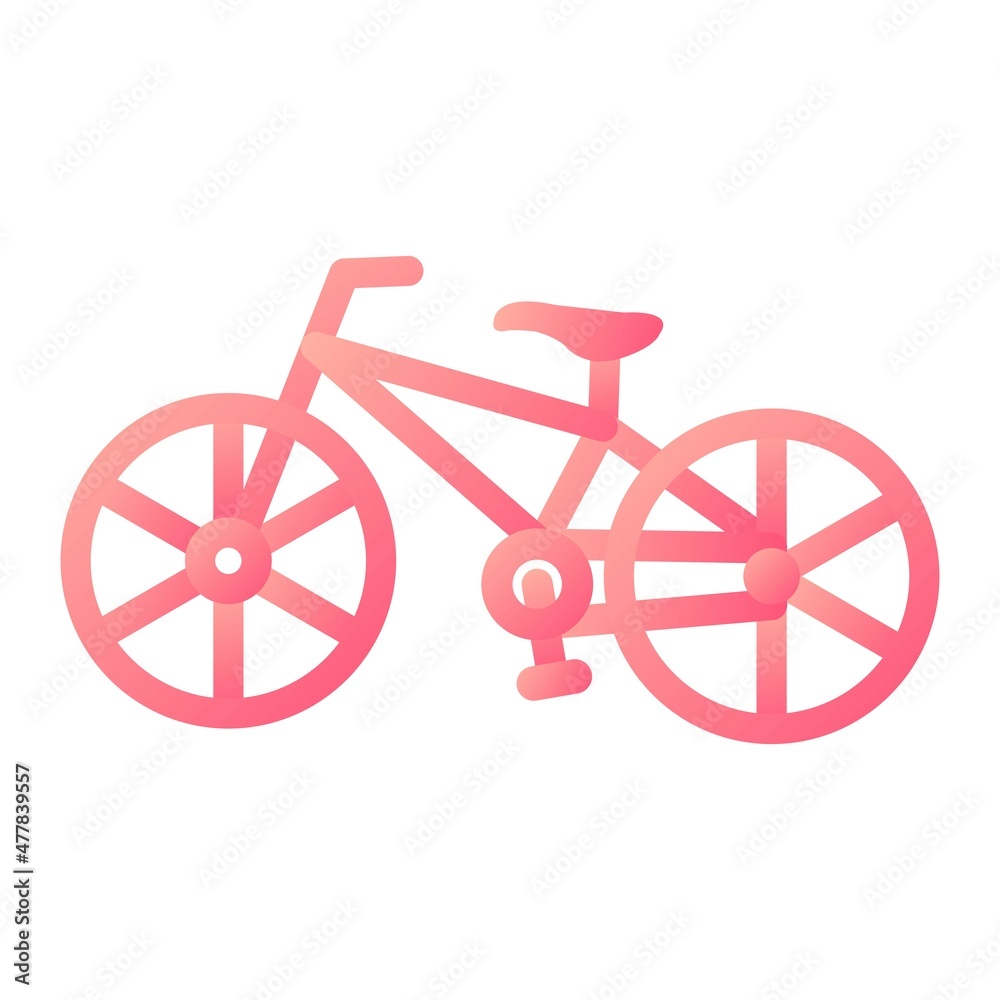 Fototapeta premium Vector Bike Glyph Gradient Icon Design