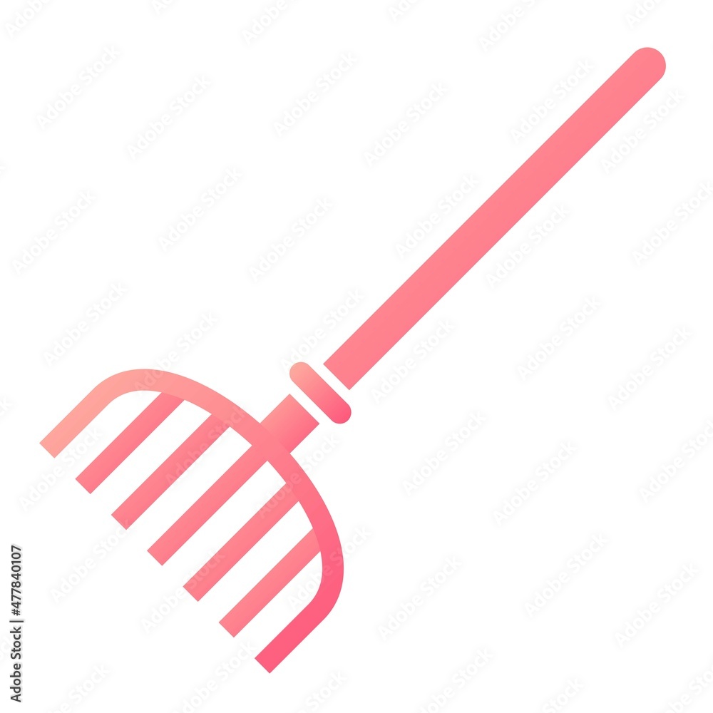 Vector Pitchfork Glyph Gradient Icon Design Vector Pitchfork Glyph Gradient Icon Design