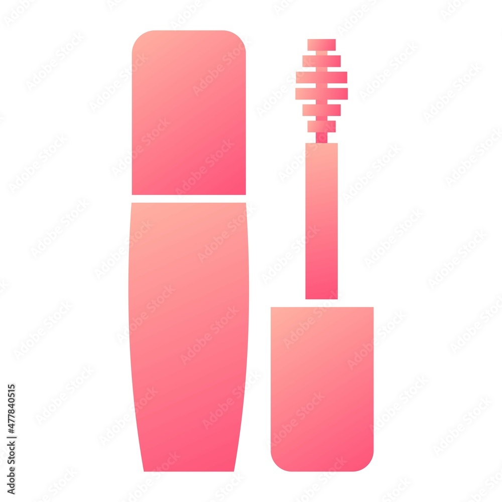 Vector Mascara Glyph Gradient Icon Design