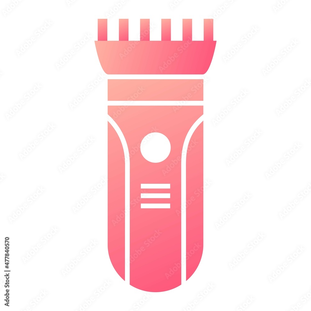 Vector Hair Clipper Glyph Gradient Icon Design Vector Hair Clipper Glyph Gradient Icon Design