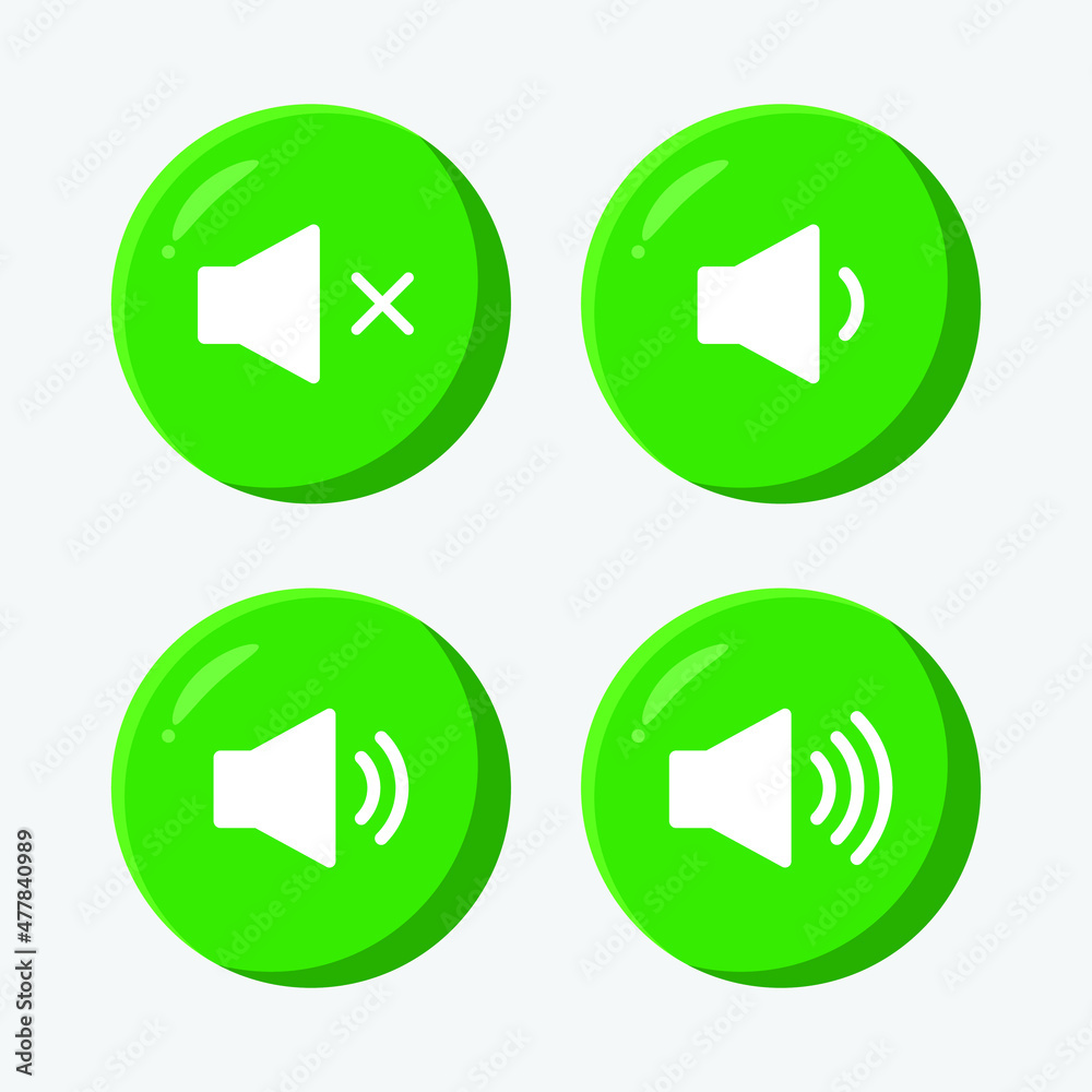 Sound icon mute volume and audio up or down modern trend in the style of glass morphism with gradient. The collection includes 4 icons in a single style of business, finance, website, or etc. Sound icon mute volume and audio up or down modern trend in the style of glass morphism with gradient. The collection includes 4 icons in a single style of business, finance, website, or etc.