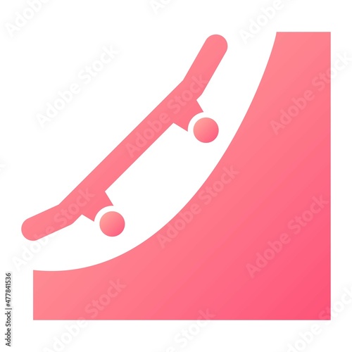 Vector Ramp Glyph Gradient Icon Design