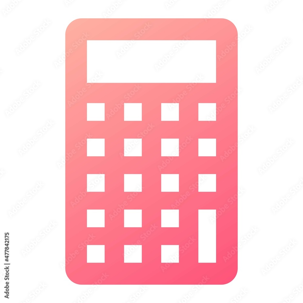 Vector Calculator Glyph Gradient Icon Design Vector Calculator Glyph Gradient Icon Design