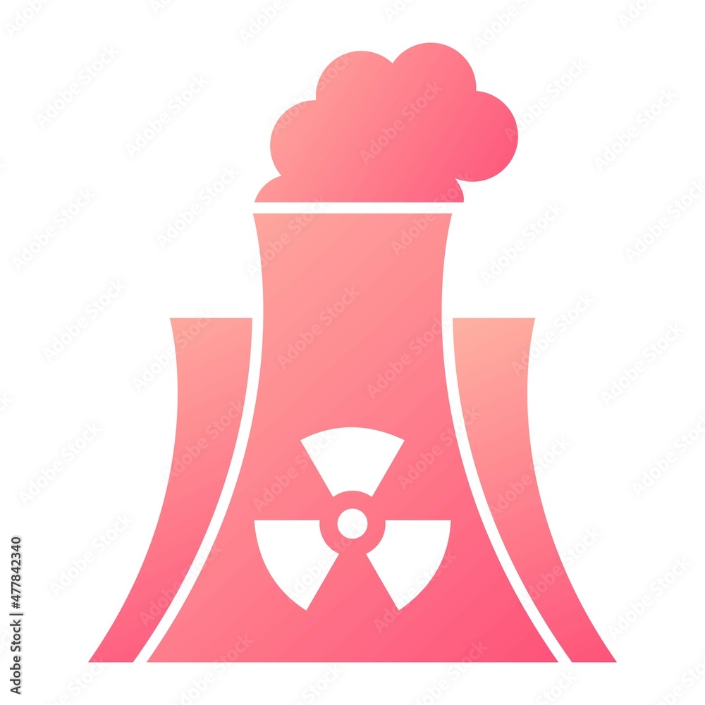 Vector Nuclear Glyph Gradient Icon Design Vector Nuclear Glyph Gradient Icon Design