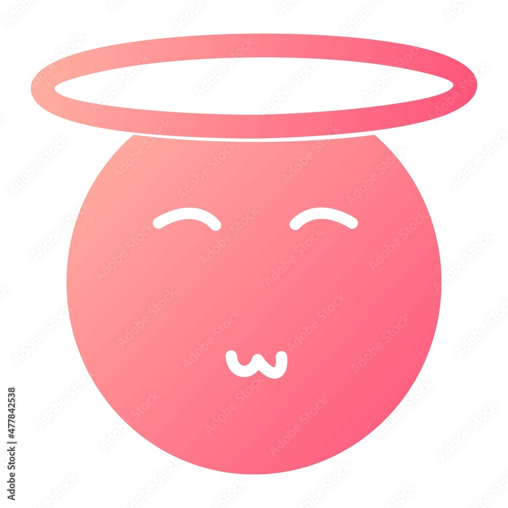 Vector Angel Glyph Gradient Icon Design Vector Angel Glyph Gradient Icon Design
