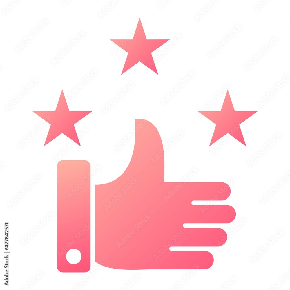 Vector Satisfaction Glyph Gradient Icon Design Vector Satisfaction Glyph Gradient Icon Design