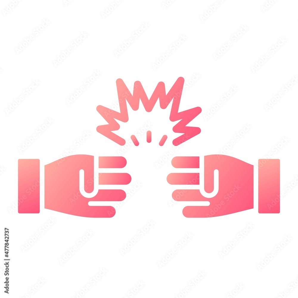 Vector Struggle Glyph Gradient Icon Design Vector Struggle Glyph Gradient Icon Design