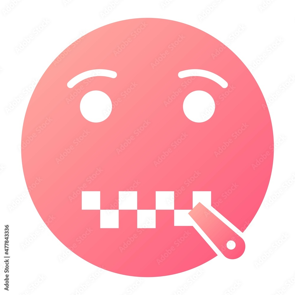 Vector Censored Glyph Gradient Icon Design Vector Censored Glyph Gradient Icon Design