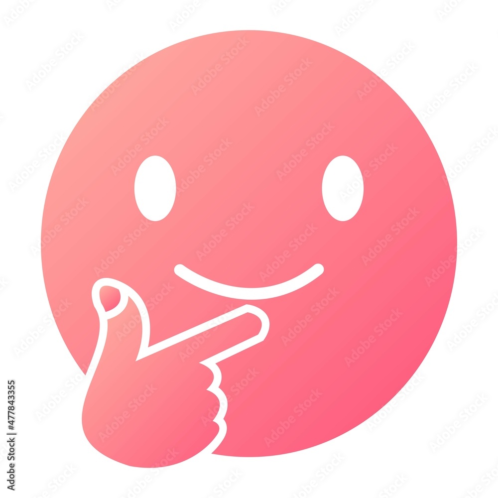 Vector Thinking Glyph Gradient Icon Design Vector Thinking Glyph Gradient Icon Design