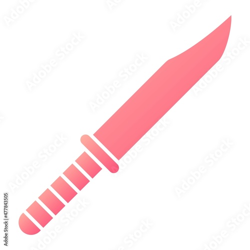 Vector Knife Glyph Gradient Icon Design © Muhammad