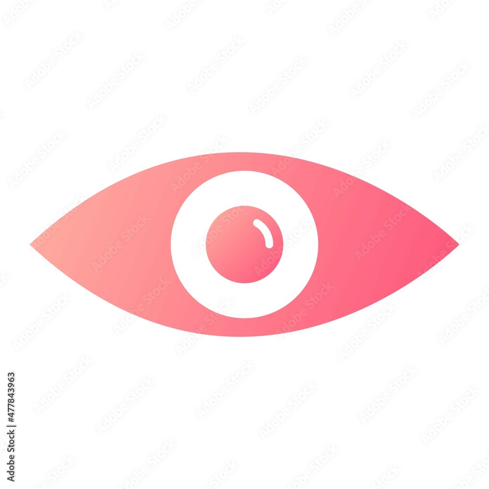 Vector Visibility Glyph Gradient Icon Design Vector Visibility Glyph Gradient Icon Design