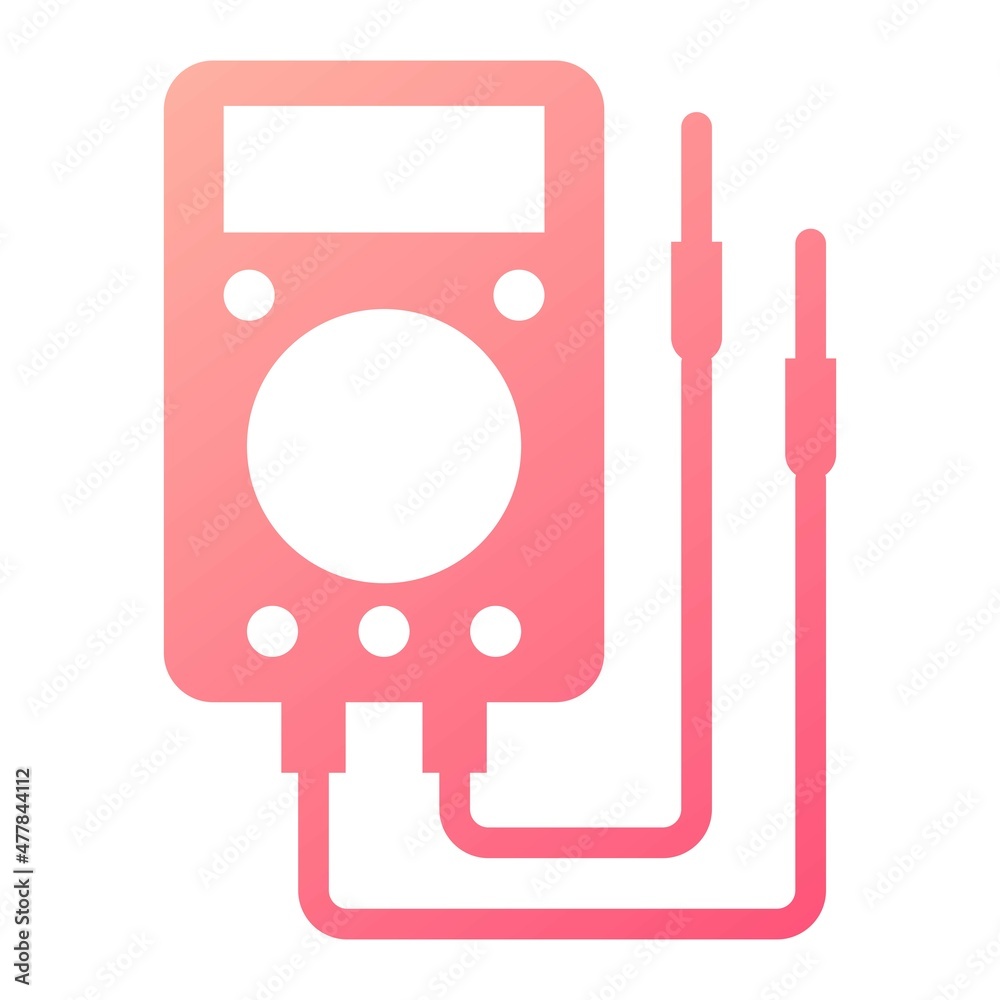 Vector Voltmeter Glyph Gradient Icon Design Vector Voltmeter Glyph Gradient Icon Design