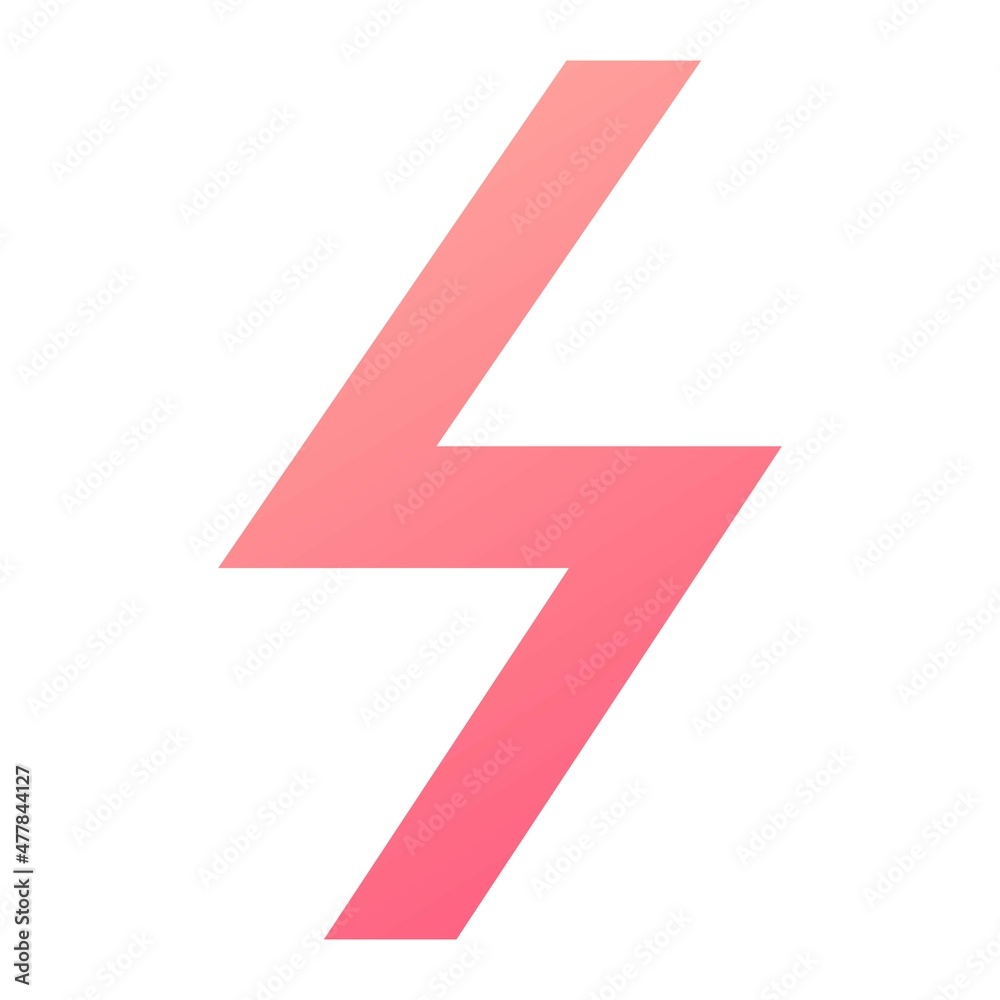 Vector Energy Glyph Gradient Icon Design