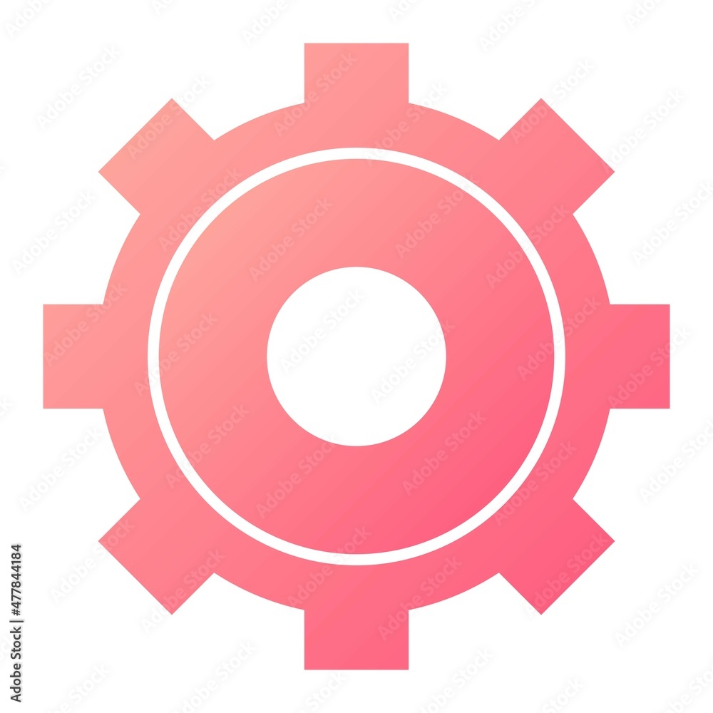 Vector Settings Glyph Gradient Icon Design Vector Settings Glyph Gradient Icon Design