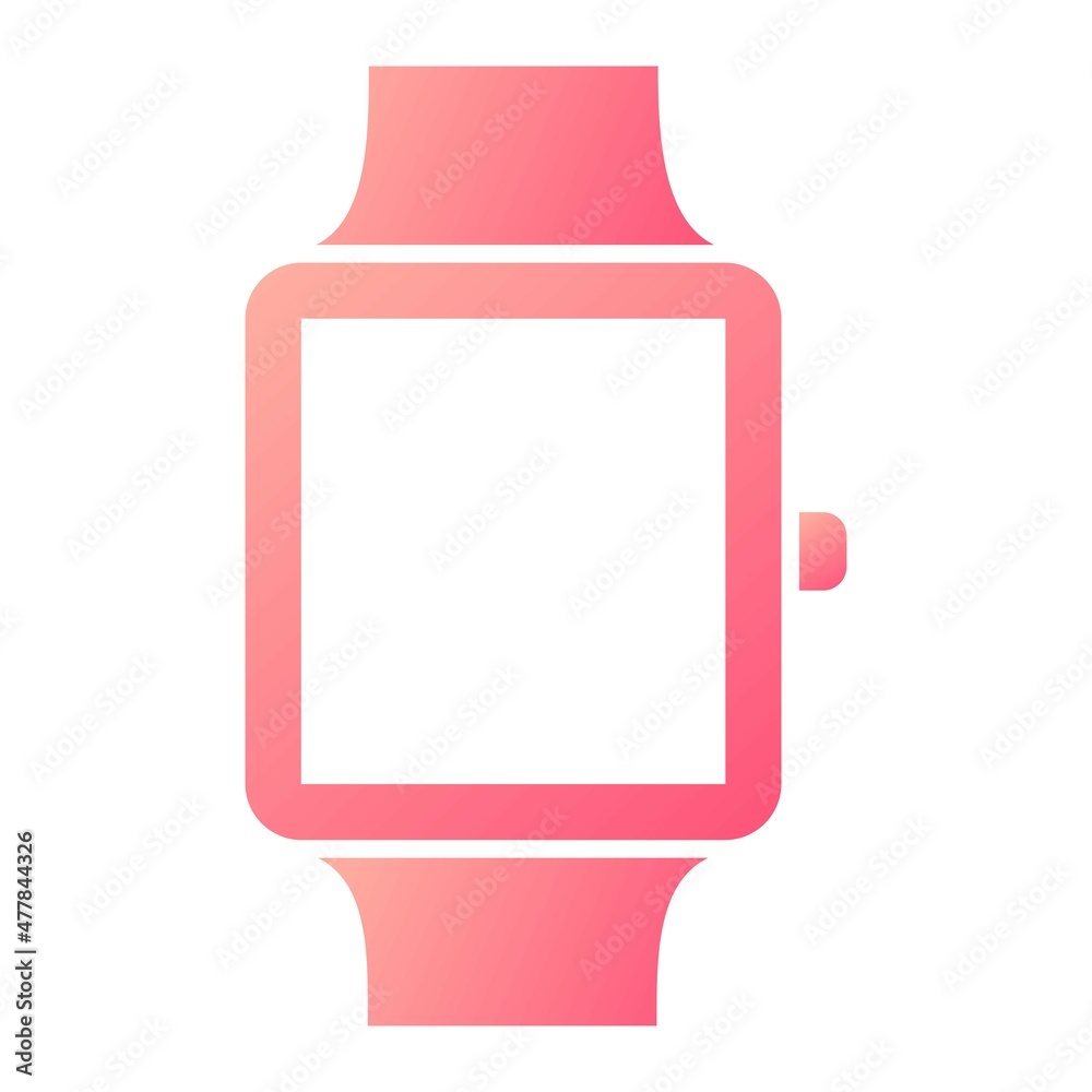 Vector Smart Watch Glyph Gradient Icon Design Vector Smart Watch Glyph Gradient Icon Design