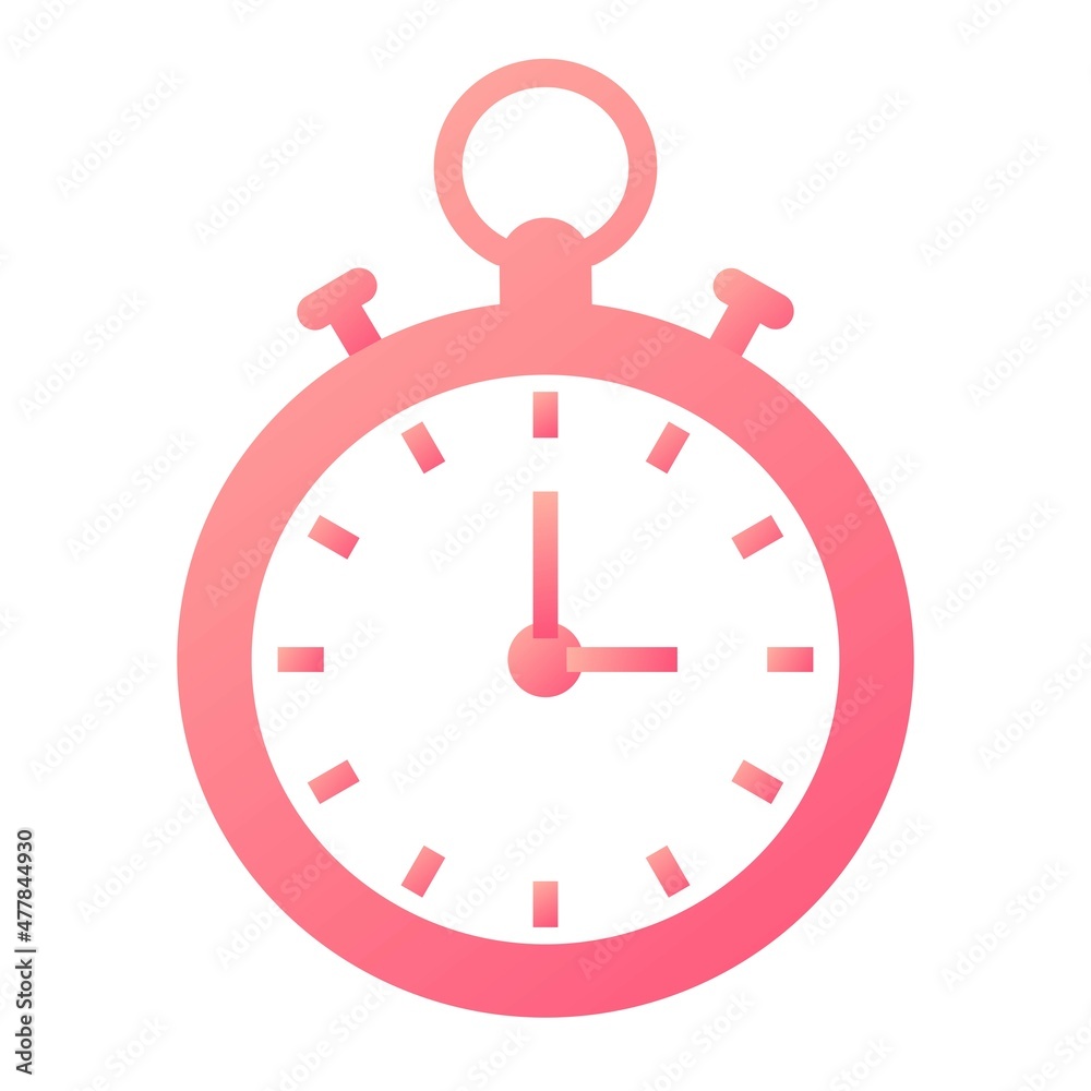 Vector Stopwatch Glyph Gradient Icon Design Vector Stopwatch Glyph Gradient Icon Design
