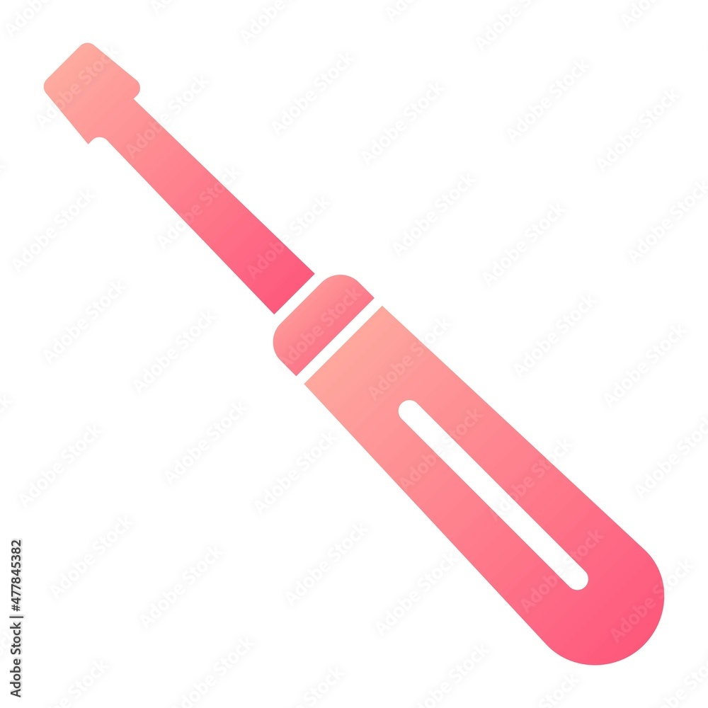 Vector Screwdriver Glyph Gradient Icon Design Vector Screwdriver Glyph Gradient Icon Design