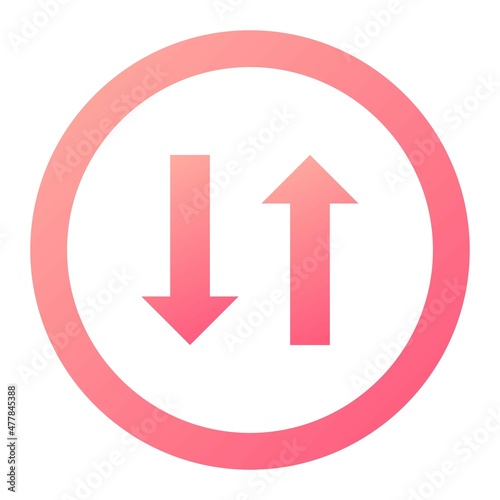 Free Download Vector Two Way Road Glyph Gradient Icon Design - GFXLoad