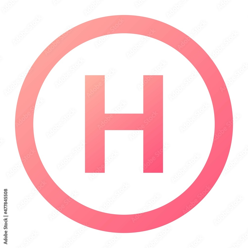 Vector Hospital Way Glyph Gradient Icon Design Vector Hospital Way Glyph Gradient Icon Design