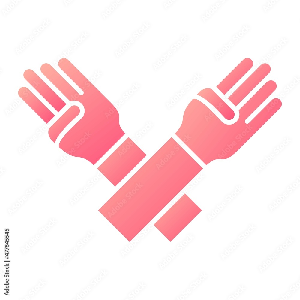 Obraz premium Vector Karate Glyph Gradient Icon Design