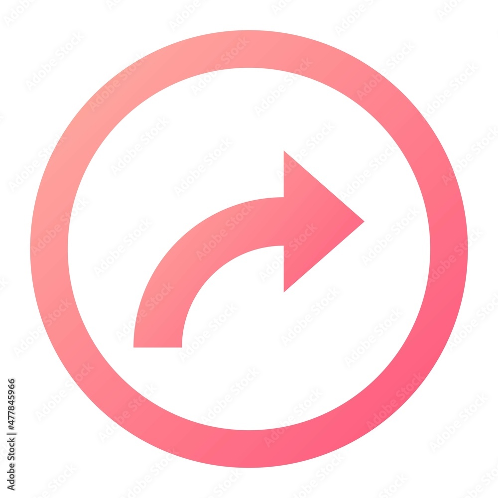 Vector Reply Glyph Gradient Icon Design Vector Reply Glyph Gradient Icon Design