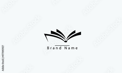 Book education vector logo design